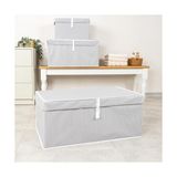 Frefly Store Orret Home Çok Amaçlı Kapaklı Sandık Tipi Hurç Organizer – Büyük Boy Saklama Kutusu – Dolap Içi, Yatak Altı ve Baza Altı Için Sert ve Dayanıklı Depolama Çözümü – Katlanabilir (Gri, 70X40X30 Cm)