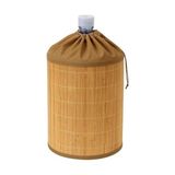 Frefly Store Orret Home Hasır Bambu Damacana Kılıfı – 53X42 cm El Örgüsü Hasır Damacana Örtüsü, Estetik Su Damacanası Kaplama, Dekoratif Ev ve Mutfak Aksesuarı 19 L Damacana Uyumlu