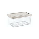 Frefly Store Orret Home Kilitli Saklama Kabı Şeffaf Organizer Pp Plastik Gıda Saklama Kabı Kapaklı Buzdolabı Düzenleyici Istiflenebilir Çok Amaçlı Saklama Kutusu (1,5 Lite)