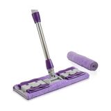Frefly Store Orret Home Yedek Mikrofiber Bezli Mandallı Mop, Sıkıştırmalı, Uzayabilir Teleskopik Saplı, 360 Derece Dönebilir Zemin ve Duvar Temizlik Mopu