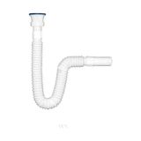 Frefly Store Orret Home Yüksek Kaliteli Çelik Süzgeçli Lavabo Gider Hortumu,pratik Körüklü Sifon,uzun Eviye Gider Borusu (150CM)