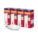 Frefly Store Osram LED Mum Ampul 4.9W (40W Eşdeğer) E14 Duy 470 Lümen – Dekoratif LED Ampul – Dim Edilemez – Enerji Tasarruflu – Avize ve Aplik Uyumlu – 4’lü Paket (Sarı 2700K) [enerji Sınıfı F]