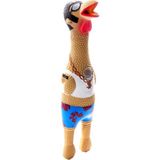Frefly Store Outward Hound Petstages 69501M Earl - Lateks Tavuk - Squeaker ile Köpek Oyuncak - L, Çok Renkli, 1 Adet