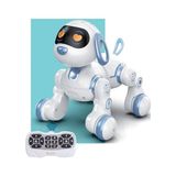 Frefly Store Oyuncak 30 Fonksiyonlu Uzaktan Kumandalı Şarjlı Sesli Işıklı Dokunma Algılama Programlama Robot Kedi ve Köpek (Köpek)