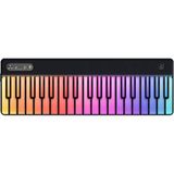 Frefly Store Partykeys Keyboard Light-Guided Mıdı Piano Keyboard Klavye Siyah - 0-Kahverengi