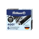 Frefly Store Pelikan Kartuş Serisi TP6X Dolmakalem Kartuşu, Siyah | Pelikan Standart Mürekkep Kartuşları 4001 Parlak Siyah, 6 Adet - 41 Delft Blue