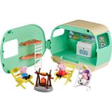Frefly Store Peppa Pig Üç Küçük Domuzcuk Karavan Oyun Seti, 3 Figürlü, Evie Dahil, 3 Yaş ve Üzeri Kız ve Erkek Çocuklar Için Okul Öncesi Oyuncaklar - Ahşap