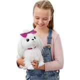 Frefly Store Pets Alive Lil Paw Paw Yürüyen Köpeğim PEL14000 Interaktif Malta Cinsi Işıltılı Gözlü Pelüş Elektronik Robot Köpek Kız Çocuk Rol Yapma Evcil Hayvan Oyun Seti