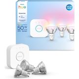 Frefly Store Philips Hue Essential 3'lü GU10 Spot Başlangıç Seti 345 Lumen - 15.000 Saat Ampul Kullanım Ömrü - Amber