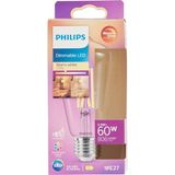 Frefly Store Philips LED Classic 60W ST64 E27 Kısılabilir Filament Ampul WGD90 - Amber