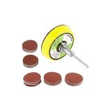 Frefly Store Pimli Mini 53'lü Cırt Zımpara Seti 50 mm Taban Matkap Uyumlu 80 120 320 600 800 Kum Karışık Grit