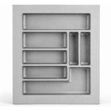 Frefly Store Plastik Çekmece Içi Düzenleyici 58 x 49 cm Derin Kaşıklık Bıçak Kaşık Çatal ( 1 Adet ) Standart Ölçü - 0 - 19 L