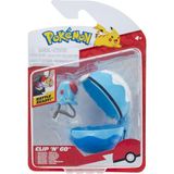 Frefly Store Pokémon Tentacool ve Scuba Clip 'n' Go Ball Standlı ve Tüplü Top Aksesuarlı 2" Savaş Figürü Içerir.
