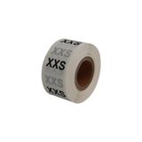 Frefly Store Pp Şeffaf Beden(Size) Etiketi 25MM x 25MM Çap Ruloda 500 Adet (Xx Small) - 41 Delft Blue