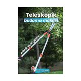 Frefly Store Professional Çim Çit Budama Kesme Makası Alüminyum Teleskopik Uzayan Kollu Kırpma Makası Battal Boy