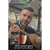 Frefly Store Profesyonel Saz Telleri, 0.18 Kısa Sap ve 3 Adet Tezene Dahil - 3 Renk Sunburst