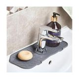 Frefly Store Purish | Esnek Silikon Musluk Arkası Su Tutucu ve Lavabo Matı – Mutfak ve Banyo Kullanımı Için Drenajlı Musluk Pedi, Süngerlik ve Tezgah Koruyucu