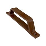 Frefly Store Pvc ve Alüminyum Sineklik Tutamağı Kahverengi Plastik D Kol Kulp 12CM