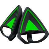 Frefly Store Razer Kitty Ears V2 - Evrensel Fit Clip-On Kitty Ears Kulaklıklar Için (Clip-On Kitty Ears, Çok Yönlü, Ayarlanabilir Bantlar, 26 G Hafif Premium Silikon) Siyah