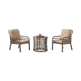 Frefly Store Rehome Capri Swing Pisa Tekli Rattan Bahçe Balkon Oturma Grubu Açık Kahve 703