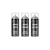 Frefly Store Renault Megane Titanyum Gri ile Uyumlu Sprey Rötuş Boyası + Vernik + Astar Boya Kodu Kpn Akzo Nobel