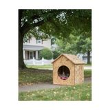 Frefly Store Reyo Kedi Evi Dış Ortam Uygun Ahşap Kedi Evi Osb 39X32X30 cm - CAT25 - 100 x 100 x 10 cm