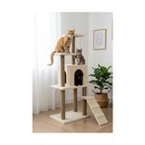 Frefly Store Reyo Pet Kedi Tırmalama Kedi Evi ve Kedi Oyun Evi Bej