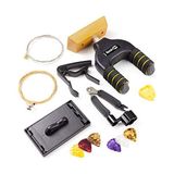 Frefly Store Rockjam Evrensel Gitar Aksesuarları, Süper Kit Gitar Duvar Montajı, Elektrikli Gitar Telleri, Akustik Gitar Telleri, Gitar Tuner Çoklu Alet, Gitar Capo, Gitar Plektrumları ve Gitar Penası Tutucu - 0 Siyah - 1 - 1,5 Yaş