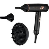 Frefly Store Rowenta CV9920 Ultimate Experience Maestria Saç Kurutma Makinesi, 2000 Watt, 6 Ayar, Ultra Hafif, Uzun Parlaklık, Soğuk Hava Düğmesi, 5 mm + 9 mm Konsantre, Hacim Difüzörü, Siyah/bakır