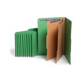 Frefly Store Safeshıeld Bağlantı Elemanları ile Basın Tahtası Sınıflandırma Dosya Klasörü, 2 Bölücü, 2" Genişletme, Yasal Boyut, Yeşil, Kutu Başına 10 (19033)