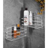 Frefly Store Sas Haus Ömür Boyu Paslanmaz Yapışkanlı Banyo Düzenleyici Şampuanlık Duş Rafı 2 Adet Beyaz Tş-01