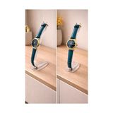 Frefly Store Şeffaf Akrilik Saat Standı – Masaüstü Saatlik, Takı ve Bileklik Sergileme Standı (12 x 7,5 Cm) - 00-Siyah - Beyaz
