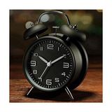 Frefly Store Sessiz Akar Saniyeli 16CM Alarm Masa Çalar Saat Yüksek Zil Sesi Büyük Boy Siyah