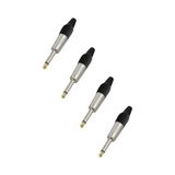 Frefly Store SFC-M63-4X 6.35MM Mono Jack Gitar Jack Erkek Jak (4 Adet)