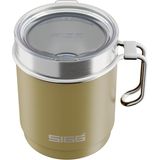 Frefly Store Sıgg - Camp Termos Kupa – Seyahat Kupası Karamel Kum – Tritan Kapaklı – Bulaşık Makinesinde Yıkanabilir – Kulplu – Bpa Içermez – Yalıtımlı Bardak Çift Cidarlı – Beyaz – 0,36 L - Acı Yeşil