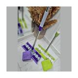Frefly Store Sihirli Mop Yer Fayans Duvar Yüzey Temizlik Mikrofiber Mandallı Mop, Teleskopik Saplı Istediğin Bezi Tak Kullan Hediye Yedek Bez ' Li