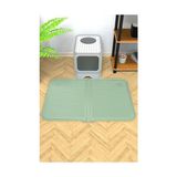 Frefly Store Silikon Kum ve Matı Havuzlu Yıkanabilir Kedi Tuvaleti Önü Kedi Kumu Paspası Büyük Boy 40X60 Yeşil