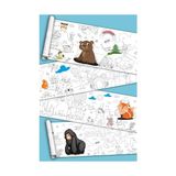 Frefly Store Sina Ticaret Sevimli Dostlar Hayvanlar Alemi Dev Boyama Kağıdı Rulosu, 5 Metre x 45 Cm, Kuşe Kağıdı, Çocuklar Için Eğitici Boyama Aktivitesi - 41 Delft Blue