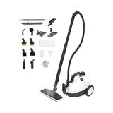 Frefly Store Sinbo SSC-6428 2000W Profesyonel Buharlı Temizlik Makinesi, Buharlı Temizleyici, 5 Bar Güç, Çelik Kazan, 15 Başlık, Derin Hijyenli Güçlü Temizlik (Beyaz)