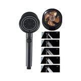 Frefly Store Siyah Turbo Fan Su Tasarruflu Yüksek Basınçlı Duş Başlığı - Ahşap