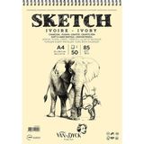 Frefly Store Skecth Çizim Blok A4 85GR Üstten Spiralli Defter - 1 - 0