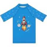 Frefly Store Slipstop Skyrocket Baskılı Uv Korumalı Kısa Kollu Mayo T Shirt Erkek Çocuk T Shirt ST2532000003 - 0 - 1 Ay - 0 - Kahverengi