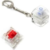 Frefly Store Spelt Outemu Blue ve Red Mavi ve Kırmızı Mekanik Switch Tuş Stres Atma Buton Test Anahtarlık Keycap