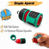 Frefly Store Stoplu Hortum Sulama Bağlantı Aparatı Başlığı Ekleme Aparatı Eki Bahçe Sulama Adaptörü Stop Kesici