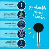 Frefly Store Su Tasarruflu El Duşu Seti, 110 mm Yuvarlak Başlık - Ahşap