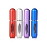 Frefly Store Taşınabilir 5ml Mini Parfüm Atomizer Şişeleri, Doldurulabilir Parfüm Sprey Şişesi, Koku Pompası Kılıfı, Seyahat ve Giden Için Boş Parfüm Şişeleri (4 Paket)