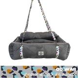 Frefly Store Taşınabilir Kedi ve Köpek Araba Koltuğu, Ayarlanabilir Kayışlı Tasarım - Adaçayı Yeşili