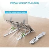 Frefly Store Taşınabilir Metal Dizüstü Bilgisayar Standı - Kaymaz ve Ergonomik Tasarım