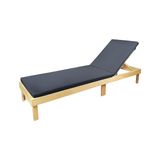 Frefly Store Taşınır Katlanır Şezlong Minderi Kamp Minderi Su Itici Kumaş Fermuarlı 5 Cm(Antrasit)
