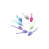 Frefly Store Tek Renk Peluş Fare Kedi Oyuncağı 13.5 cm 3 Lü